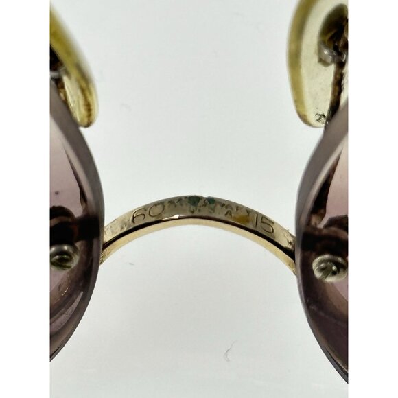 Vintage Half Rim ArtCraft USA Eyeglasses Frames In Goldtone 140-60-15 (C5-02) main image 7